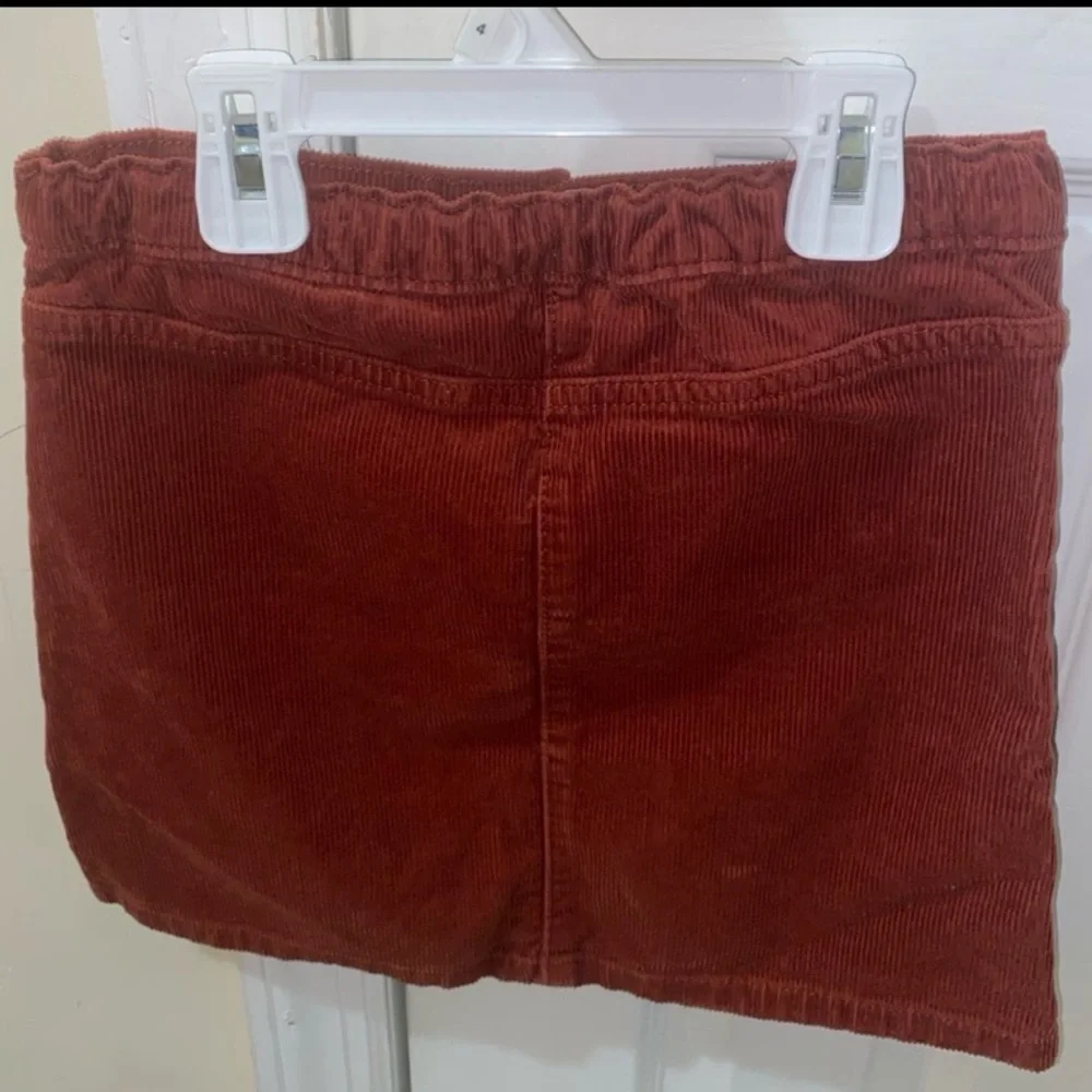 The Children’s Place Girls Corduroy Skirt Size 6X Brown Button Front Fall